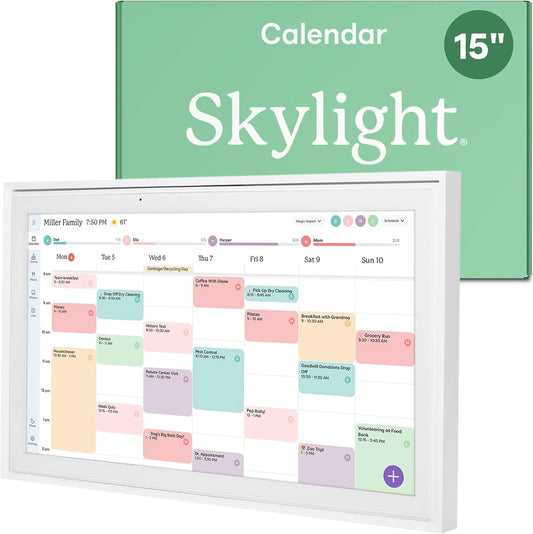 Skylight 15" Digital Calendar & Chore Chart, Wall Mount