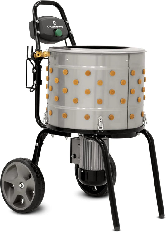 Yardbird 44204 Chicken Plucker, 20" Tub, 1.2HP Motor, Hose & Y-Valve