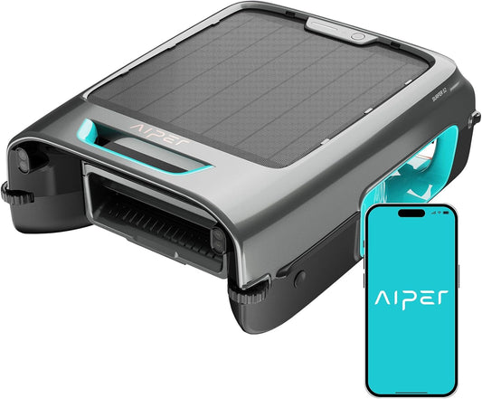 Solar Pool Skimmer with APP Support, 24/7 Cleaning, Dual Charging Modes, Smart Obstacle Avoidance, Ideal for All Swimming Pool Types