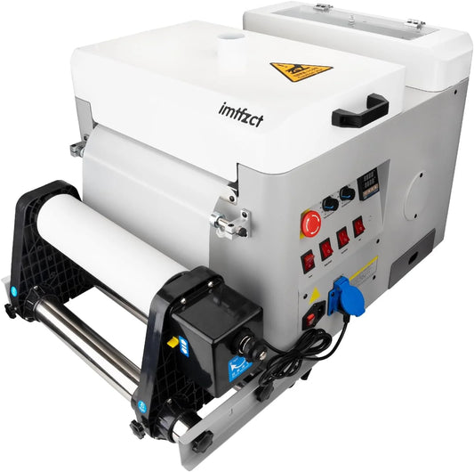 A3 Economic Automatic DTF Powder Shaker and Dryer Machine 13.4in (340mm), Automatic Powder Shaking Machine with 4 Lamps for Even Heating for DTF Printing on T-Shirts Clothes