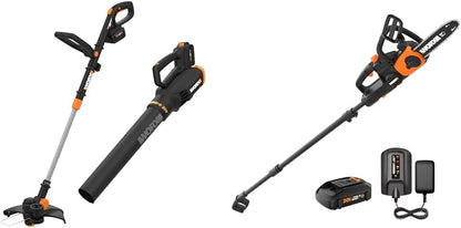 20V GT Revolution 12" 4.0Ah Cordless String Trimmer & Turbine Leaf Blower Power Share Combo Kit - WG930.3 (Batteries & Charger Included)