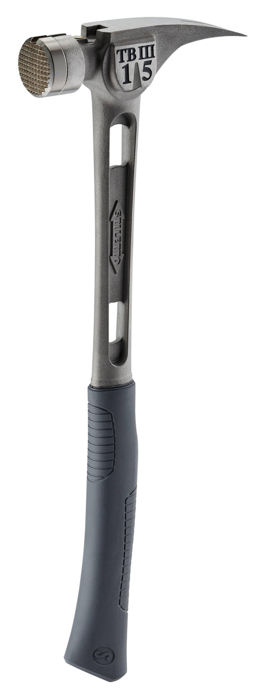 Stiletto-tb3mc 15 oz Ti-Bone III Titanium Hammer with Milled Face and Curved Handle. Size: 18 in-Instock