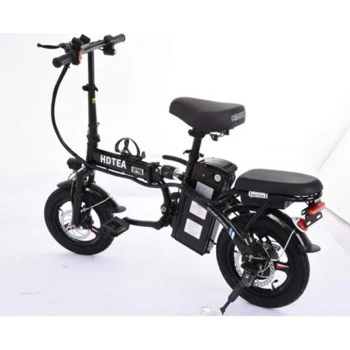 Folding Electric Bike, 250W Electric Bike Suitable for Adults and Teenagers Removable Battery Fat Tire Electric Bike Beach Snow Bicycle
