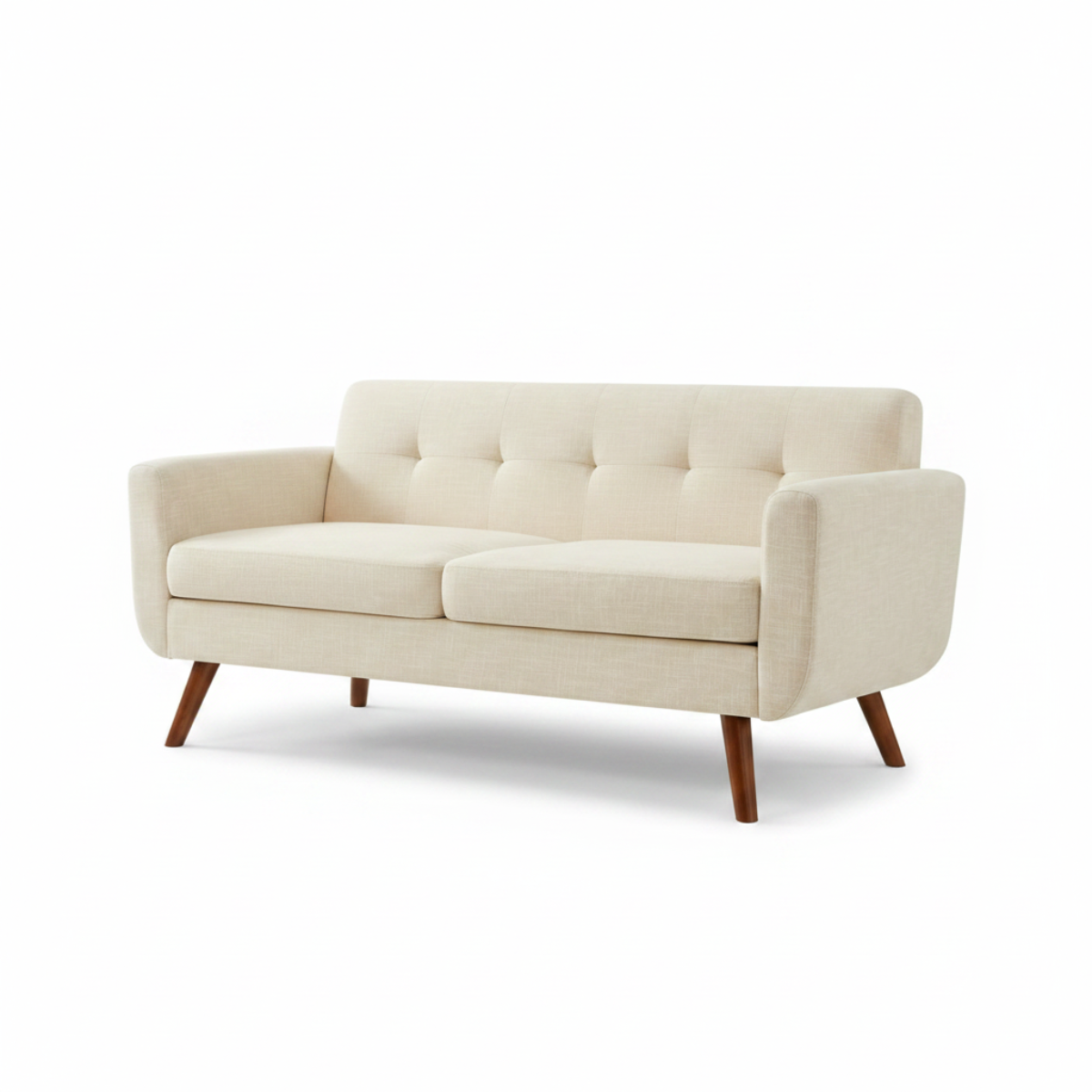 65 Inch Button Tufted Loveseat Sofa Small Space