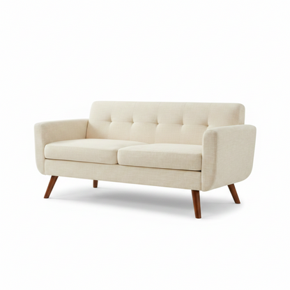 65 Inch Button Tufted Loveseat Sofa Small Space