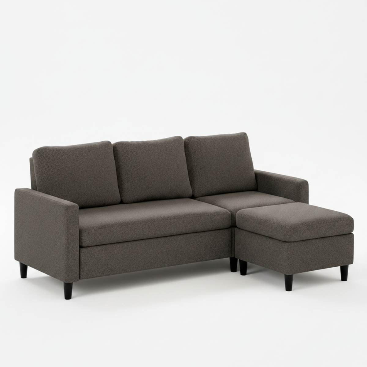 Dark Grey L Shaped Sectional Sofa Small Space