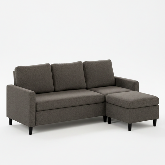 Dark Grey L Shaped Sectional Sofa Small Space
